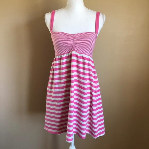 PINK Victoria's Secret Dresses & Skirts - PINK VS |  Pink Striped Dress w/Strappy Top  M